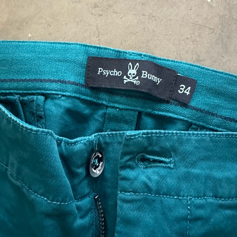 Psycho Bunny Teal Pant 34 - Picture 2 of 5
